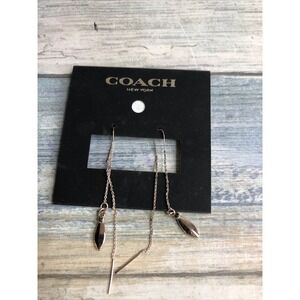 Rose Gold Tone Threader Earrings NWOT
